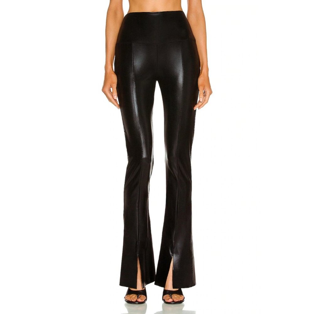 Norma Kamali Spat Leggings Black Foil